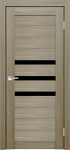 Товар Межкомнатная дверь Легенда X-6 Тон Неаполь Остекление Лакобель черное