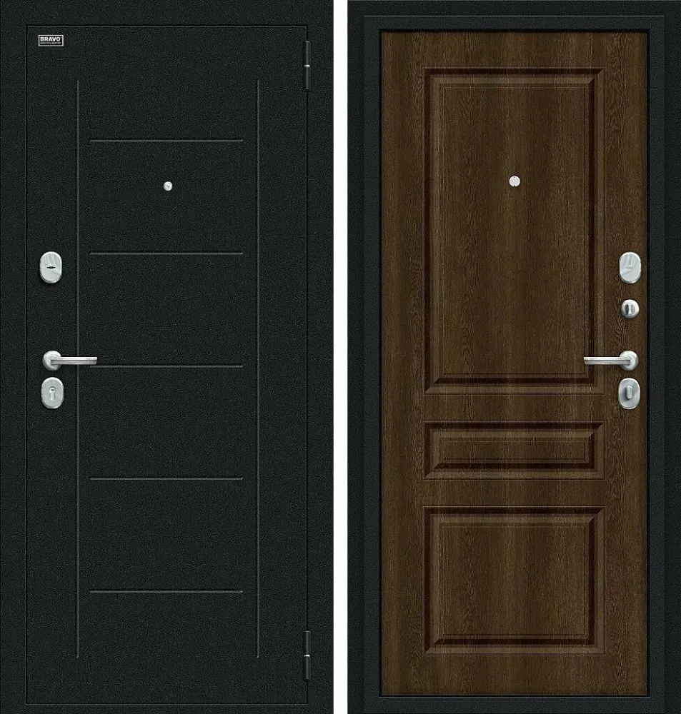 Фото Дверь Пик Букле черное/Dark Barnwood BR4325
